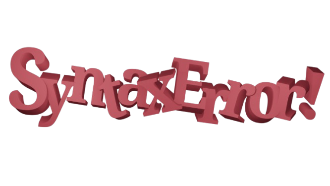 SyntaxError!